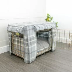 Wholesale 👍 Best Pirce 🌟 Personalised 🐕 🐶 Dog Crate Cover in Balmoral Dove Grey Tweed by Lords & Labradors 👏 🎉 -Cheap Lords & Labradors Store DoveGreyCrateSet2 e92e8cff 940a 46c6 a83d e0f9ebd74875
