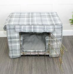 Wholesale 👍 Best Pirce 🌟 Personalised 🐕 🐶 Dog Crate Cover in Balmoral Dove Grey Tweed by Lords & Labradors 👏 🎉 -Cheap Lords & Labradors Store DoveGreyCrateSet3 89874cc8 662d 4804 a4e9 cc8011265b75
