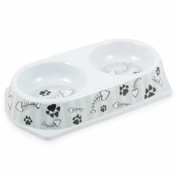 Top 10 🎁 Top 10 👏 Lords & Labradors New Kitten Starter Pack - Standard 🎉 🤩 -Cheap Lords & Labradors Store Grey Stripe Twin Cat Bowl b1e571e2 0e27 4d78 8450 e53fce057a2b