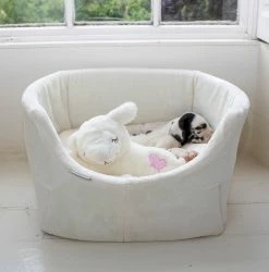 New 😀 Brand new ✔️ White Grow With Me Puppy Bed By Lords & Labradors 🤩 🔥 -Cheap Lords & Labradors Store Growwithme Lamb