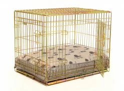 Promo ⭐ Outlet 🧨 Lords & Labradors Personalised 🐶 🐕 Dog Cushion in Hyde Park by Lords & Labrador 😀 🎉 -Cheap Lords & Labradors Store Hyde Park Cushion Gold Crate Side fae7072a fdd4 408a a9e8 e65171d9fb2f