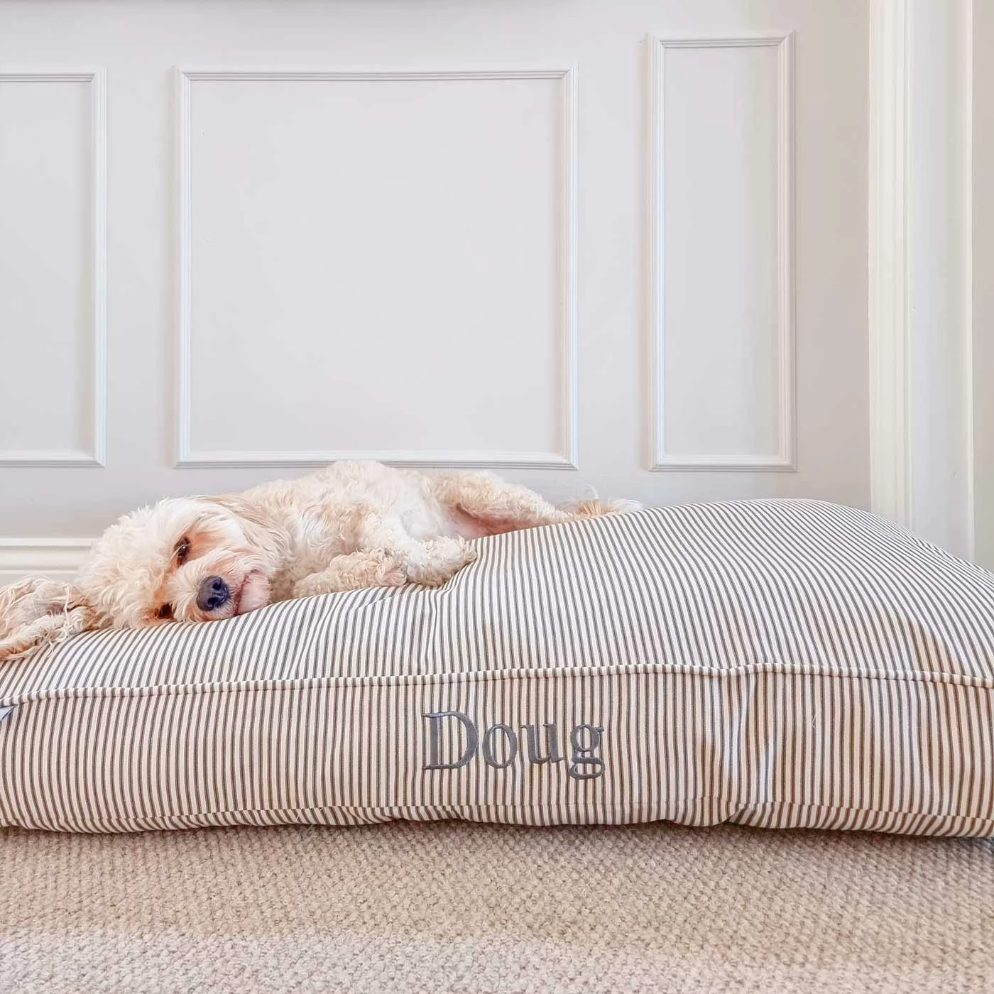 Best reviews of โค๏ธ Cheap โค๏ธ Personalised ๐ ๐ Dog Cushion in Regency Stripe by Lords & Labradors โ ๐ 4 Best reviews of โค๏ธ Cheap โค๏ธ Personalised ๐ ๐ Dog Cushion in Regency Stripe by Lords & Labradors โ ๐ - Image 4