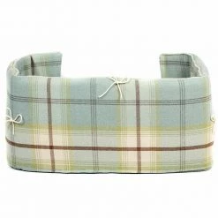 Cheap 👏 Best Pirce 🥰 Personalised 🦮 🐕 Dog Crate Bumper in Balmoral Duck Egg by Lords & Labradors 🎉 ⌛ -Cheap Lords & Labradors Store balmoral duck egg bumper back