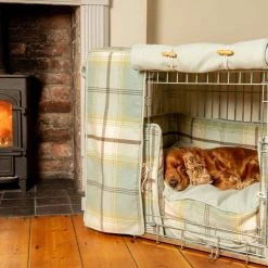 Brand new 🥰 Top 10 ⭐ 🐕 Dog Crate Set in Balmoral Duck Egg Tweed by Lords & Labradors 🧨 🔥