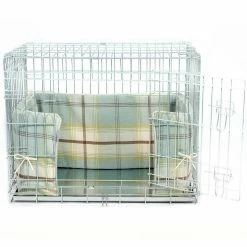 Brand new 🥰 Top 10 ⭐ 🐕 Dog Crate Set in Balmoral Duck Egg Tweed by Lords & Labradors 🧨 🔥 -Cheap Lords & Labradors Store balmoral duck egg tweed crate set by lords labradors no cover