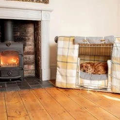 Best deal ✨ Budget ⌛ 🐕 Dog Crate with Cosy Tweed Crate Cover by Lords & Labradors 🤩 ❤️ -Cheap Lords & Labradors Store balmoral ochre ash crate cover fireplace 58d87e70 109a 48a1 9258 beb701215700