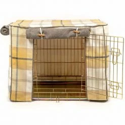 Best deal ✨ Budget ⌛ 🐕 Dog Crate with Cosy Tweed Crate Cover by Lords & Labradors 🤩 ❤️ -Cheap Lords & Labradors Store balmoral ochre ash crate cover studio fe537181 6e66 44f2 81f6 1a408469f610