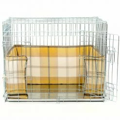 Brand new 🛒 New ⌛ 🐕 Dog Crate Set in Balmoral Ochre Ash Tweed by Lords & Labradors 👍 😀 -Cheap Lords & Labradors Store balmoral ochre ash tweed crate set by lords labradors no cover