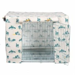 Cheapest 🥰 Best deal 😍 🐕 Dog Crate Set in Central Park Oil Cloth by Lords & Labradors 🤩 ✨ -Cheap Lords & Labradors Store central park oil cloth crate set by lords labradors studio front