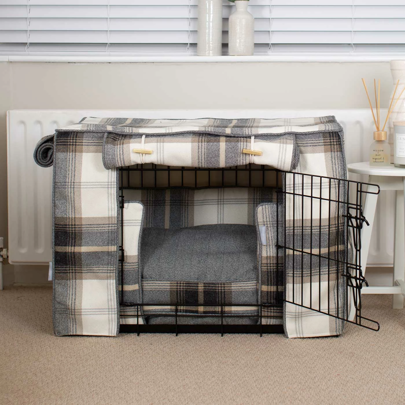 Discount 😉 Promo ⌛ 🐶 Dog Crate Set In Balmoral Charcoal Tweed By Lords & Labradors 🔥 🌟 8 Discount 😉 Promo ⌛ 🐶 Dog Crate Set In Balmoral Charcoal Tweed By Lords & Labradors 🔥 🌟 - Image 8