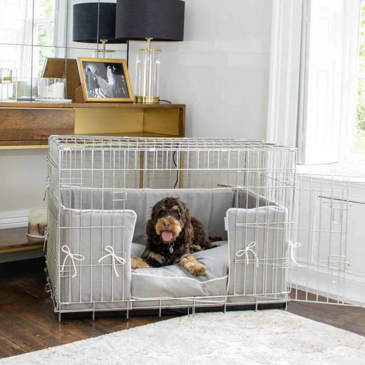 Brand new 🥰 Coupon 🔥 🦮 Dog Crate with Savanna Cushion & Bumper by Lords & Labradors 😀 😀 3 Brand new 🥰 Coupon 🔥 🦮 Dog Crate with Savanna Cushion & Bumper by Lords & Labradors 😀 😀 - Image 3