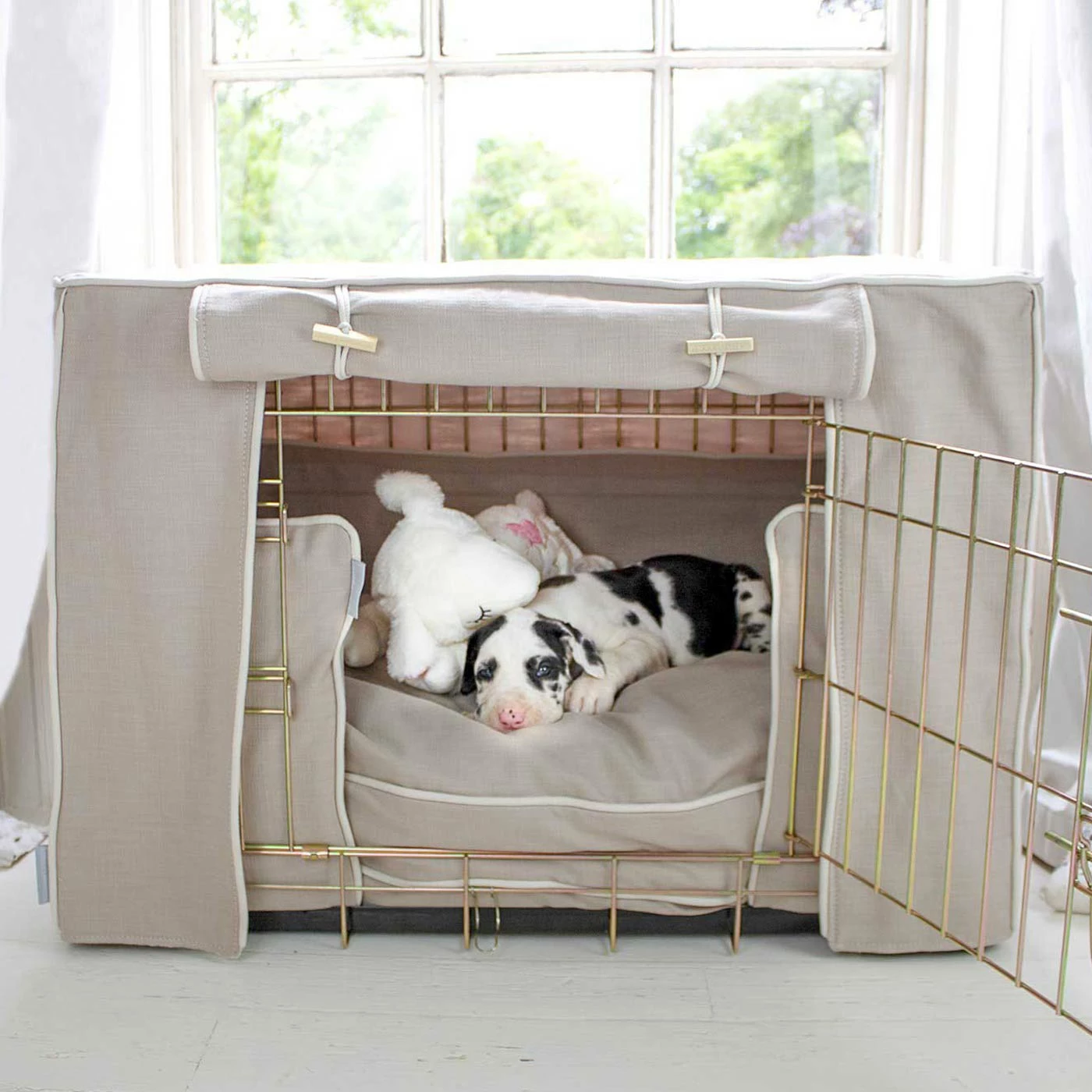 Promo 🎉 Flash Sale 👏 🐕 Dog Crate Cover In Savanna Oatmeal by Lords & Labradors ❤️ 😍 2 Promo 🎉 Flash Sale 👏 🐕 Dog Crate Cover In Savanna Oatmeal by Lords & Labradors ❤️ 😍 - Image 2