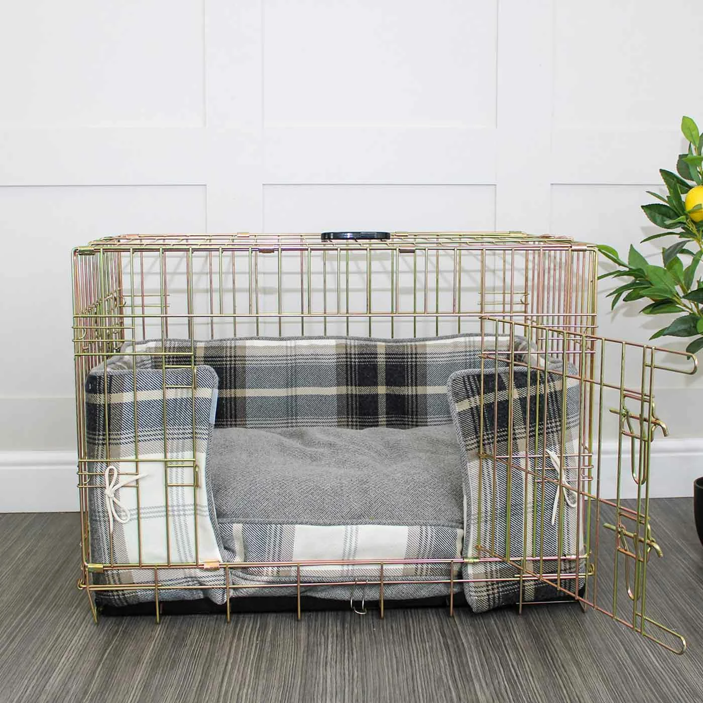 Discount 😉 Promo ⌛ 🐶 Dog Crate Set In Balmoral Charcoal Tweed By Lords & Labradors 🔥 🌟 4 Discount 😉 Promo ⌛ 🐶 Dog Crate Set In Balmoral Charcoal Tweed By Lords & Labradors 🔥 🌟 - Image 4