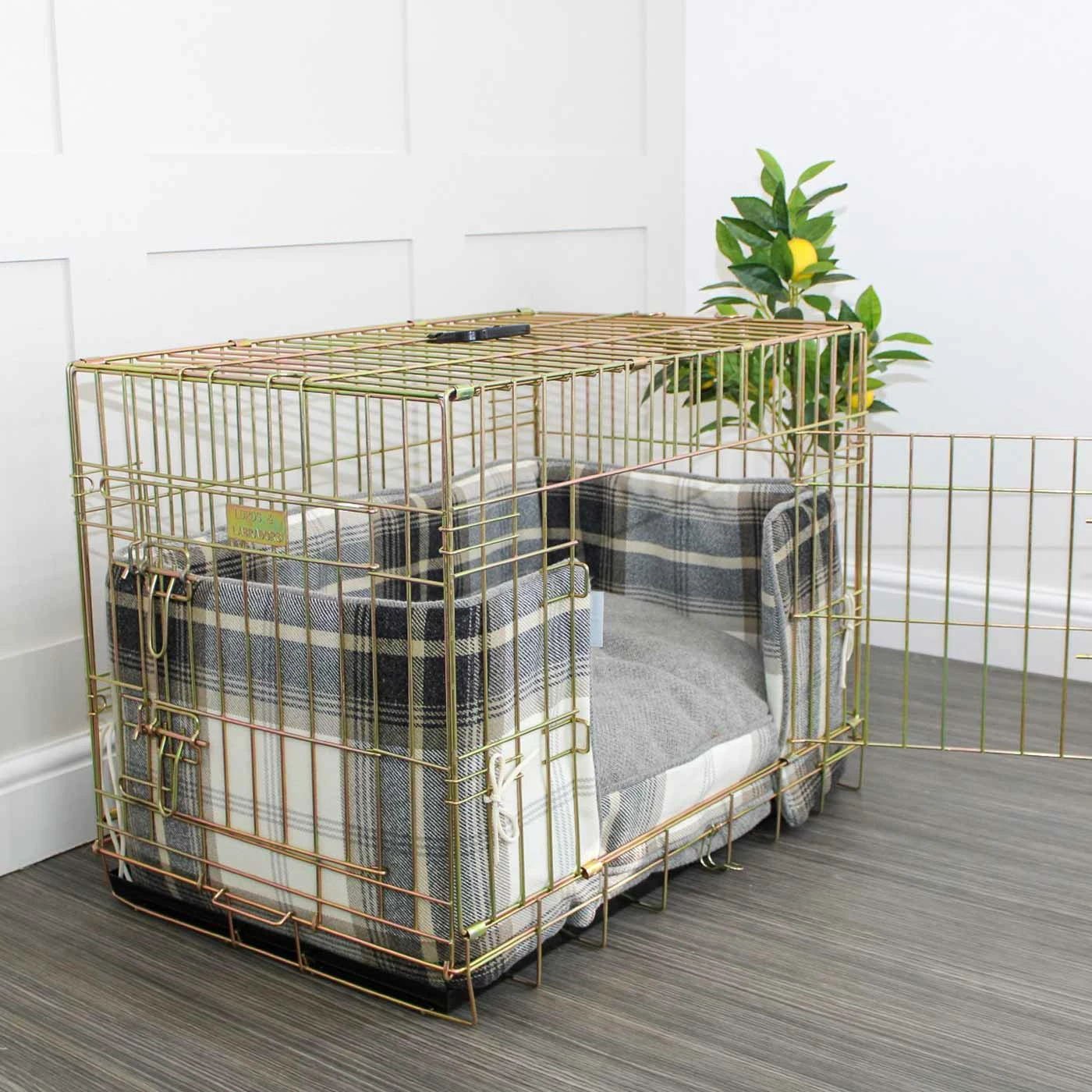 Discount 😉 Promo ⌛ 🐶 Dog Crate Set In Balmoral Charcoal Tweed By Lords & Labradors 🔥 🌟 6 Discount 😉 Promo ⌛ 🐶 Dog Crate Set In Balmoral Charcoal Tweed By Lords & Labradors 🔥 🌟 - Image 6