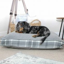 Discount 🥰 Outlet 💯 Personalised 🐶 🐶 Dog Cushion in Balmoral Dove Grey Tweed by Lords & Labradors 🔥 🧨