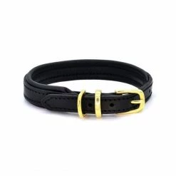 Best deal 🎉 Deals 🌟 🐶 Dogs & Horses Colours Leather Collar ✔️ 😀 -Cheap Lords & Labradors Store dogs and horses colours leather collar black and brass