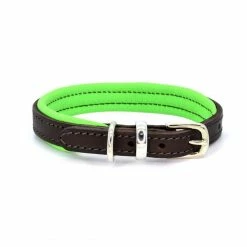Best deal 🎉 Deals 🌟 🐶 Dogs & Horses Colours Leather Collar ✔️ 😀 -Cheap Lords & Labradors Store dogs and horses colours leather collar brown and green