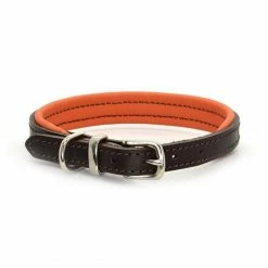 Best deal 🎉 Deals 🌟 🐶 Dogs & Horses Colours Leather Collar ✔️ 😀 -Cheap Lords & Labradors Store dogs and horses colours leather collar brown and orange