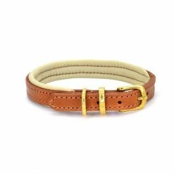 Best deal 🎉 Deals 🌟 🐶 Dogs & Horses Colours Leather Collar ✔️ 😀 -Cheap Lords & Labradors Store dogs and horses colours leather collar tan and cream