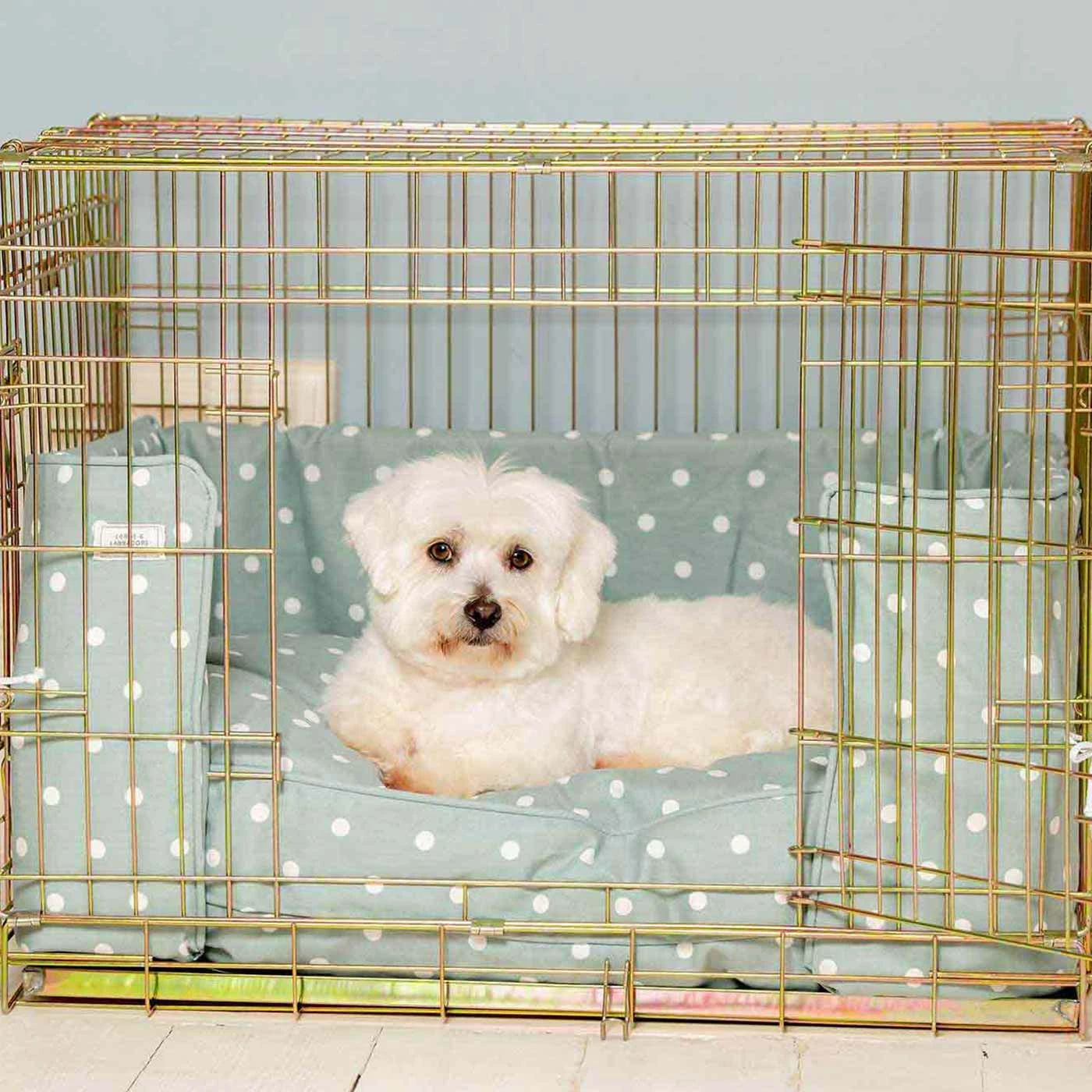 Cheap ๐ Promo ๐ ๐ Dog Crate Bumper in Duck Egg Spot by Lords & Labradors โ ๐ฏ 2 Cheap ๐ Promo ๐ ๐ Dog Crate Bumper in Duck Egg Spot by Lords & Labradors โ ๐ฏ - Image 2