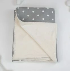 Flash Sale 🌟 Outlet ⌛ Personalised 🐶 🦮 Dog & Puppy Blanket By Lords & Labradors - Spots & Stripes collection 🛒 😀 -Cheap Lords & Labradors Store grey spot blanket 2 3d0c6b9e de97 4a8d b2a1 99e10d3748f6