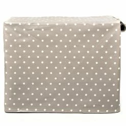 Flash Sale ❤️ Promo 😍 🐶 Dog Crate Cover in Grey Spot Oil Cloth by Lords & Labradors 😀 😉 -Cheap Lords & Labradors Store grey spot oil cloth crate cover back studio
