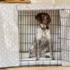 Flash Sale ❤️ Promo 😍 🐶 Dog Crate Cover in Grey Spot Oil Cloth by Lords & Labradors 😀 😉
