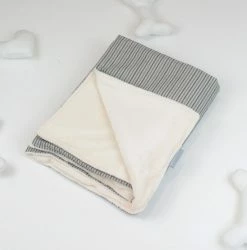 Flash Sale 🌟 Outlet ⌛ Personalised 🐶 🦮 Dog & Puppy Blanket By Lords & Labradors - Spots & Stripes collection 🛒 😀 -Cheap Lords & Labradors Store grey stripe blanket 2 bf06f9c1 12fd 431b 861c d7d18cd46e4f