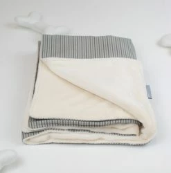 Flash Sale 🌟 Outlet ⌛ Personalised 🐶 🦮 Dog & Puppy Blanket By Lords & Labradors - Spots & Stripes collection 🛒 😀 -Cheap Lords & Labradors Store grey stripe blanket 5db100e8 626d 43d3 95d7 97126684ff3a