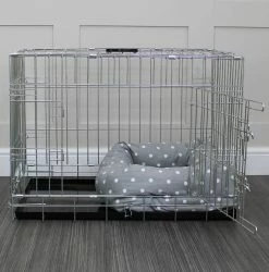 Cheap 🔔 Coupon 👏 🐕 Dog Crate with Cosy & Calm Puppy Bed Set By Lords & Labradors 🔔 🔥 12 Cheap 🔔 Coupon 👏 🐕 Dog Crate with Cosy & Calm Puppy Bed Set By Lords & Labradors 🔔 🔥 -Cheap Lords & Labradors Store greyspotsilver 1