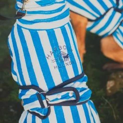 Buy ๐ Brand new ๐ Harbour Hounds Sea Blue Stripe Drying ๐งฅ ๐งฅ Coat ๐ โ 9 Buy ๐ Brand new ๐ Harbour Hounds Sea Blue Stripe Drying ๐งฅ ๐งฅ Coat ๐ โ -Cheap Lords & Labradors Store harbour hounds sea blue drying coat rear logo top