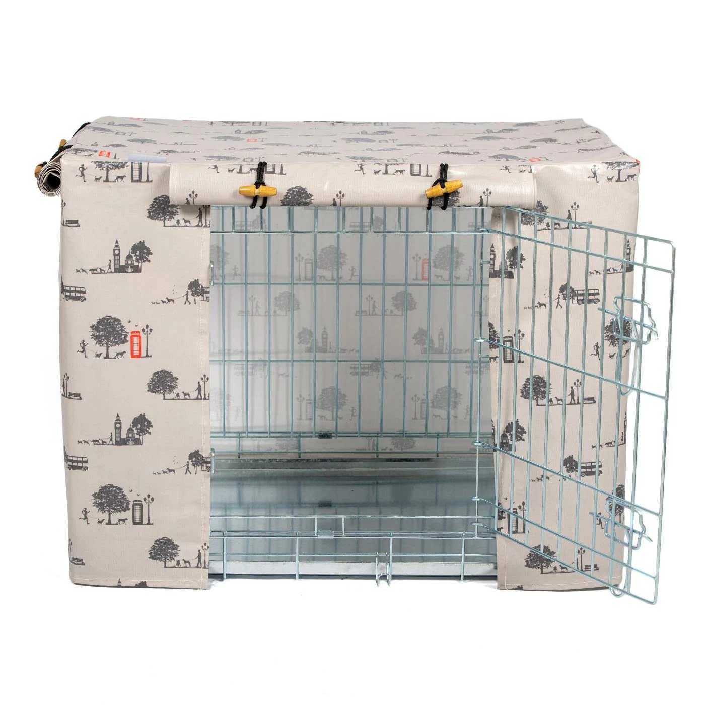 Wholesale 😍 Best deal 🎉 🐕 Dog Crate Cover in Hyde Park Oil Cloth by Lords & Labradors ❤️ ⭐ 2 Wholesale 😍 Best deal 🎉 🐕 Dog Crate Cover in Hyde Park Oil Cloth by Lords & Labradors ❤️ ⭐ - Image 2