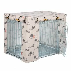 Wholesale 😍 Best deal 🎉 🐕 Dog Crate Cover in Hyde Park Oil Cloth by Lords & Labradors ❤️ ⭐ 6 Wholesale 😍 Best deal 🎉 🐕 Dog Crate Cover in Hyde Park Oil Cloth by Lords & Labradors ❤️ ⭐ -Cheap Lords & Labradors Store hyde park oil cloth crate cover by lords labradors side