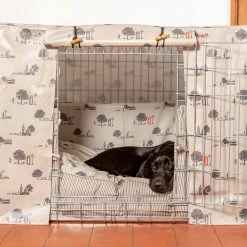 Top 10 😍 Cheap 😀 🐕 Dog Crate Set in Hyde Park Oil Cloth by Lords & Labradors 🌟 🔥