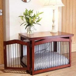 Wholesale 💯 Best Sale 👏 Lords & Labradors 2-in-1 Wooden 🦮 🦮 Dog Crate And Gate - Size M 😀 🧨 -Cheap Lords & Labradors Store lords and labradors 2 in 1 dog crate and gate