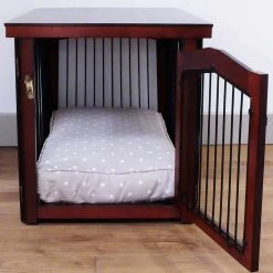 Wholesale 💯 Best Sale 👏 Lords & Labradors 2-in-1 Wooden 🦮 🦮 Dog Crate And Gate - Size M 😀 🧨 -Cheap Lords & Labradors Store lords and labradors 2 in 1 dog crate and gate open