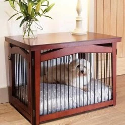 Wholesale 💯 Best Sale 👏 Lords & Labradors 2-in-1 Wooden 🦮 🦮 Dog Crate And Gate - Size M 😀 🧨