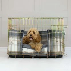 New โค๏ธ New โค๏ธ Personalised ๐ถ ๐ฆฎ Dog Crate Bumper in Balmoral Charcoal Tweed by Lords & Labradors โญ ๐