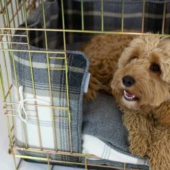 Top 10 😍 Brand new 🌟 🐶 Dog Crate Bumper in Balmoral Charcoal Tweed by Lords & Labradors 😍 😍 -Cheap Lords & Labradors Store lords and labradors charcoal tweed bumper close