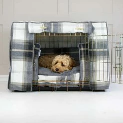 Discount 😉 Promo ⌛ 🐶 Dog Crate Set In Balmoral Charcoal Tweed By Lords & Labradors 🔥 🌟