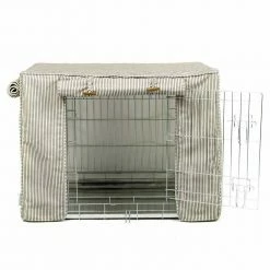Deals 😍 Cheap 🔔 🐕 Dog Crate with Cotton Crate Cover by Lords & Labradors 🎁 💯 27 Deals 😍 Cheap 🔔 🐕 Dog Crate with Cotton Crate Cover by Lords & Labradors 🎁 💯 -Cheap Lords & Labradors Store lords and labradors crate cotton crate cover set silver regency stripe