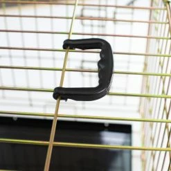 Best deal ✨ Best reviews of 😉 Lords & Labradors Heavy Duty Iridescent Gold Deluxe 🐕 🐕 Dog Crate - Size S-XXL 👏 🎁 -Cheap Lords & Labradors Store lords and labradors gold crate handle close up