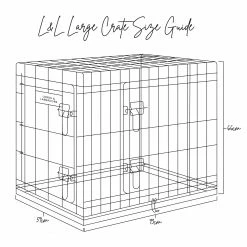 Best deal ✨ Best reviews of 😉 Lords & Labradors Heavy Duty Iridescent Gold Deluxe 🐕 🐕 Dog Crate - Size S-XXL 👏 🎁 -Cheap Lords & Labradors Store lords and labradors largel crate size guide illustration