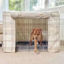 Deals ✨ Best deal 🧨 🦮 Dog Crate Cover in Balmoral Natural Tweed by Lords & Labradors ✔️ ⌛