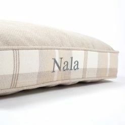 Cheap 😉 Cheap 🎁 Personalised 🐕 🐕 Dog Cushion in Balmoral Natural Tweed by Lords & Labradors 😀 ✔️ 8 Cheap 😉 Cheap 🎁 Personalised 🐕 🐕 Dog Cushion in Balmoral Natural Tweed by Lords & Labradors 😀 ✔️ -Cheap Lords & Labradors Store lords and labradors natural tweed cushion personalisation close up