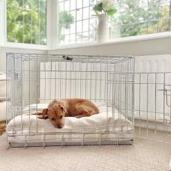 New 🎁 Promo ⌛ 🐶 Dog Crate Set In Balmoral Natural Tweed By Lords & Labradors ✨ ✨ -Cheap Lords & Labradors Store lords and labradors neutral tweed cushion in crate