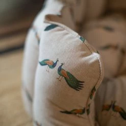 Flash Sale 👍 Top 10 🌟 Personalised Lords & Labradors High Wall Bed For 🐕 🐶 Dogs - Woodlands Collection 💯 ✨ -Cheap Lords & Labradors Store lords and labradors peacock high wall bed fabric close up d4f12cb0 c43d 4fc9 b3c8 4964b06a5d4b