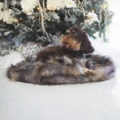 Cheap 💯 Wholesale ⌛ Lords & Labradors Faux Fur Snuggle Sleeping Bag in Wolf Fur 🔥 🤩