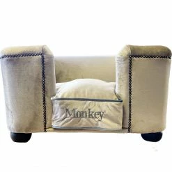 Cheapest 😀 Brand new 😀 Lords & Labradors Mushroom Velvet Chesterfield 🐶 🐕 Dog Bed 🛒 💯