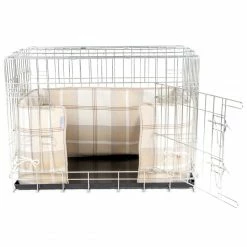 New 🎁 Promo ⌛ 🐶 Dog Crate Set In Balmoral Natural Tweed By Lords & Labradors ✨ ✨ -Cheap Lords & Labradors Store natural tweed bumper